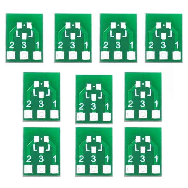 100PCS SOT23 SOT23-3 Turn SIP3 -Side SMD Turn to DIP Adapter Converter Plat D1J5