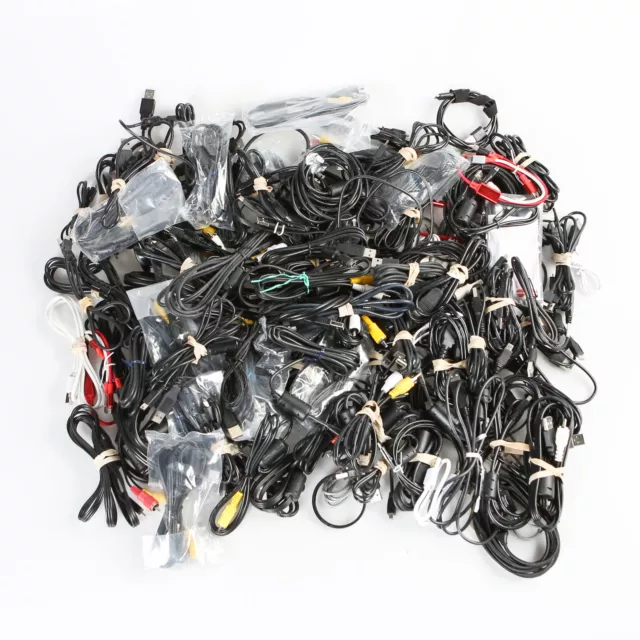 Lot of Assorted Brands Cords & Cables (USB/Micro-USB/HDMI/AV)
