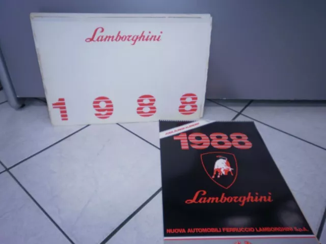 Exklusiver Lamborghini Kalender 1988 LIMITIERT !!! Sammlerstück calendar