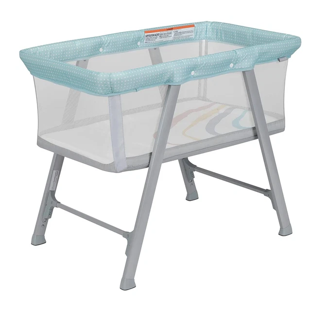 Cosco SleepAway Bassinet, Breathable mesh Sides Provide Increased air Rainbow