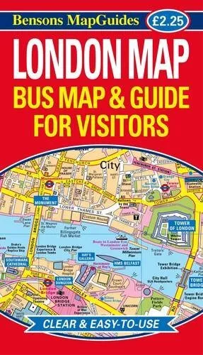 London Map: Bus Map and Guide for Visitors by Bensons MapGuides Book The Cheap