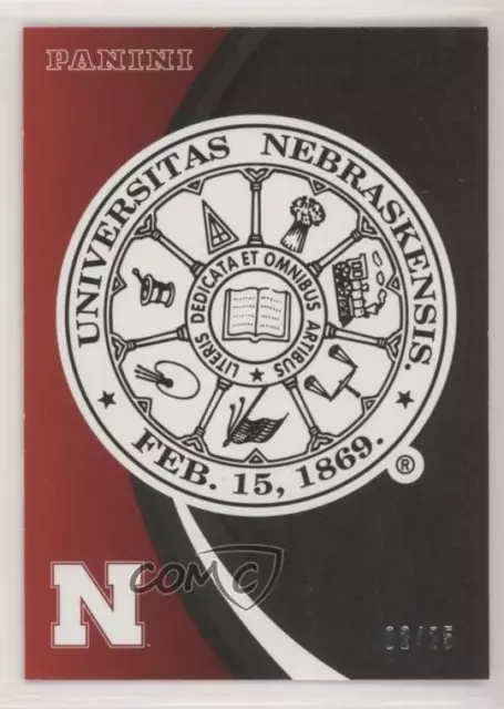 2015 Panini Nebraska Cornhuskers Gold /25 Universitas Nebraskensis #3