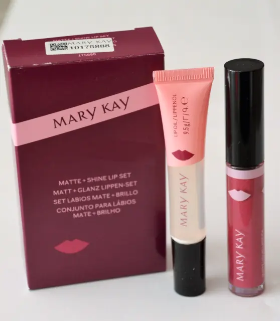 Estera MARY KAY + Shine Lip Set lápiz labial rosa lipoil incoloro nuevo