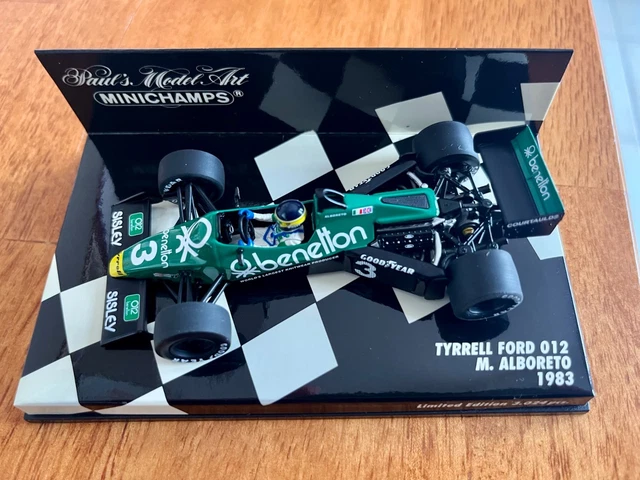 Miniature Spark 1/43 – Tyrrell Ford 011, Michele Alboreto #4, GP Holland 1981