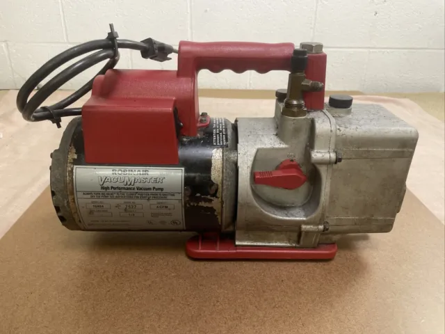 ROBINAR VacuMaster Model 15434 High Performance Vacuum Pump 4 CFM 1/3 HP Motor