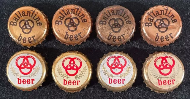 8 Ballantine Cork Lined Beer Bottle Cap Newark New Jersey Nj Crown Bally 3 Rings