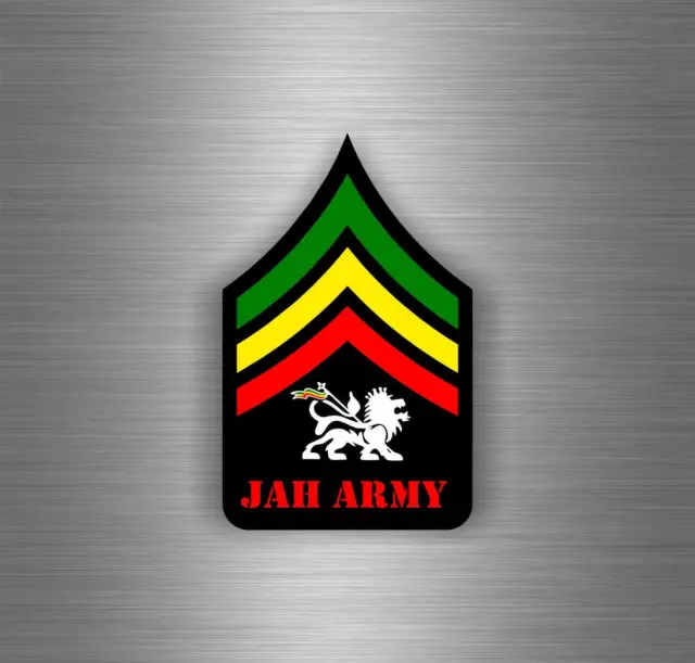 Sticker Car Rasta Reggae Love Lion Flag Jamaica ref18