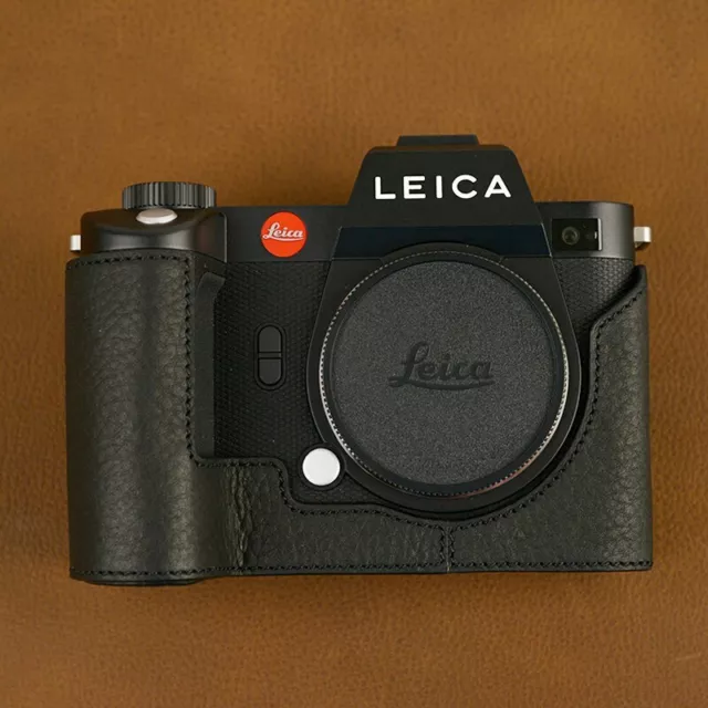 Handmade Genuine Leather Camera case Half Body For Leica SL2 SL2-S Bottom Cover