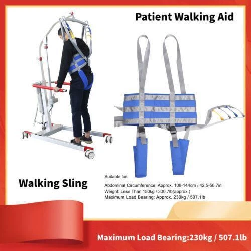 Cabestrillo elevador para pacientes mayores - cinturón de transferencia ajustable - ayuda para caminar