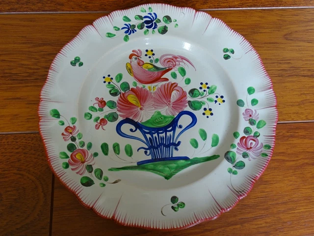 Plat en faïence de Delft au décor d'un vase fleuri / Musée David et Alice van Buuren