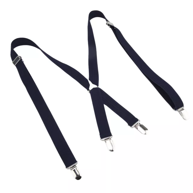 Mens Suspenders Approx 1x41.3in Nonslip Safe Metal Dress Suspenders Spares ✈
