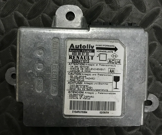 Calculateur Airbag Pour Renault Scénic 2 - Référence Autoliv 8200692357 / 610904600 - Pièce D'occasion Fonctionnelle