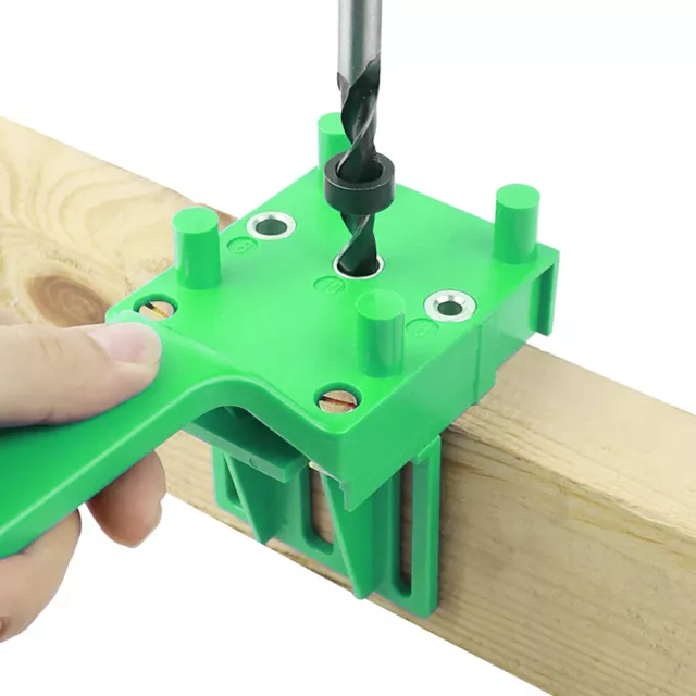 Handheld Woodworking Guide Wood Dowel Drilling Doweling Saw Jig Drill Kit BR 3