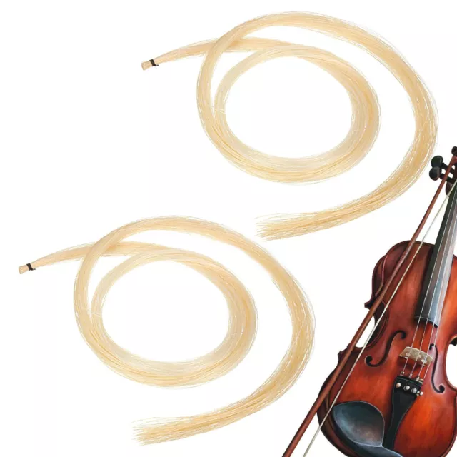 2pcs Bow Hair - Horsehair For Violin, Viola,Replace The Kit