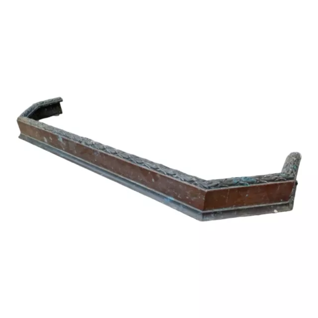 Gorgeous Vintage Copper And Iron Hexaganal Curb Fire Fender Patina Finish 120x33