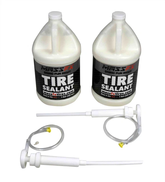 MASSFX Premium Flat Preventer Tire Sealant Made in USA (1 Gal) 2 Pack