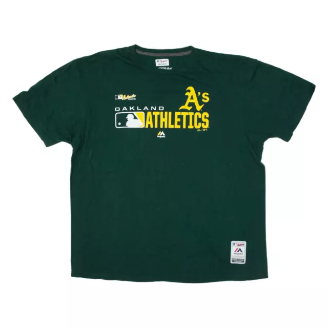 T-shirt da uomo MAJESTIC MLB Oakland Athletics verde USA 2XL