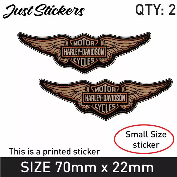 2 x Harley Davidson bike, helmet, car sticker , bumper sticker ,4X4,  bike,