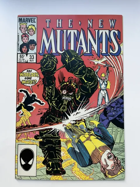 THE NEW MUTANTS - Vol 1 # 33 November 1985 Marvel Comics Comic Book X-men
