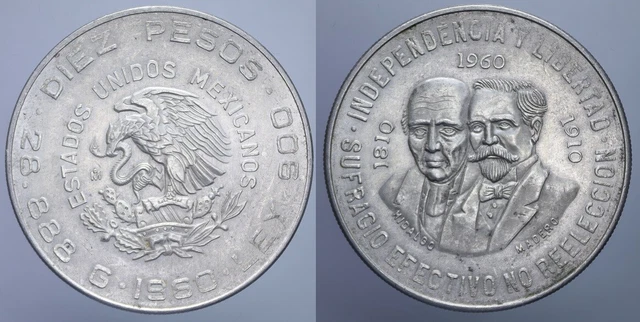 10 Pesos 1960 Messico