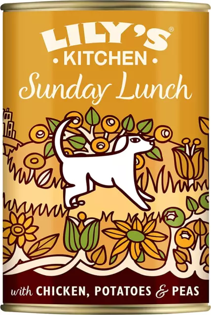 Lily&#039;s Kitchen Adult Sunday Lunch Wet Dog Food 6 x 400 g