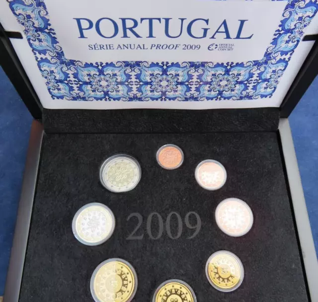 Portugal KMS Kursmünzensatz 2009 Polierte Platte PP proof