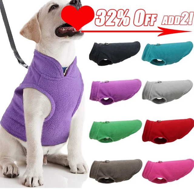 Pet Dog Warm Coat Fleece Jacket Jumper Sweater Winter Clothes Puppy Outfits Vest