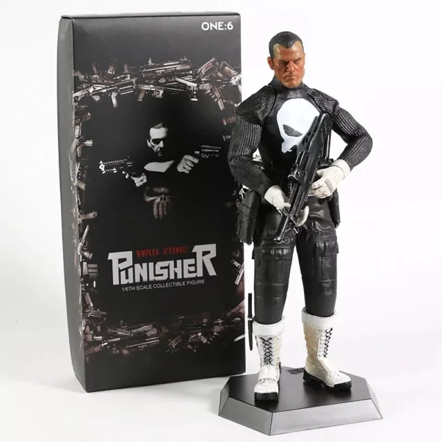 New Crazy Toys War Zone Punisher 1/6th Scale Collectible PVC Figure Box Set