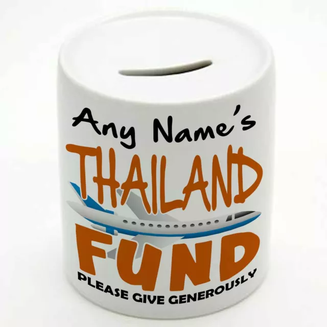 Personalisiert Reise Kapital Spardose - Thailand - Add Jeder Name - Geschenk