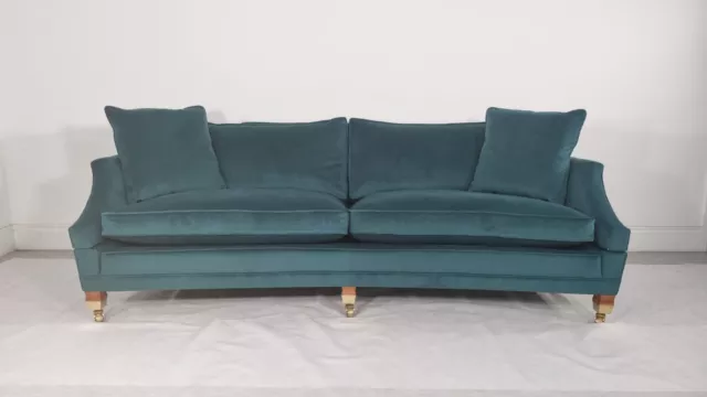 Immaculate Duresta Hornblower  in soft Teal velvet excellent condition 2