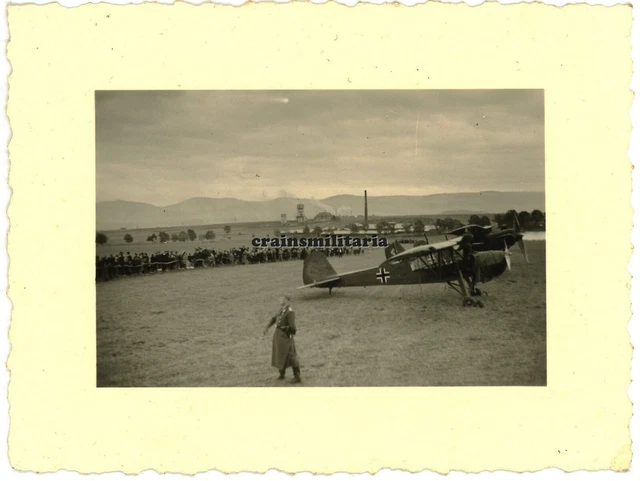 Orig. Foto Fieseler Storch Fi 156 Flugzeug Arado im Sudetenland Tschechien 1938