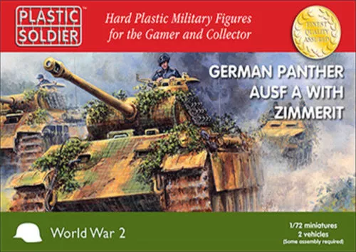 Ww2V20011 - 20Mm German Panther Ausf A With Zimmerit  - Plastic Soldier Company