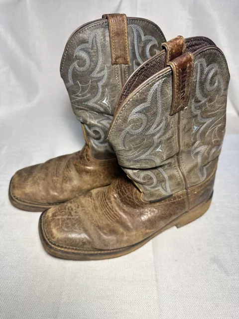 JUSTIN BROWN LEATHER Original Cowboy Work Boots Wk4312 Mens 9Ee $50.00 ...