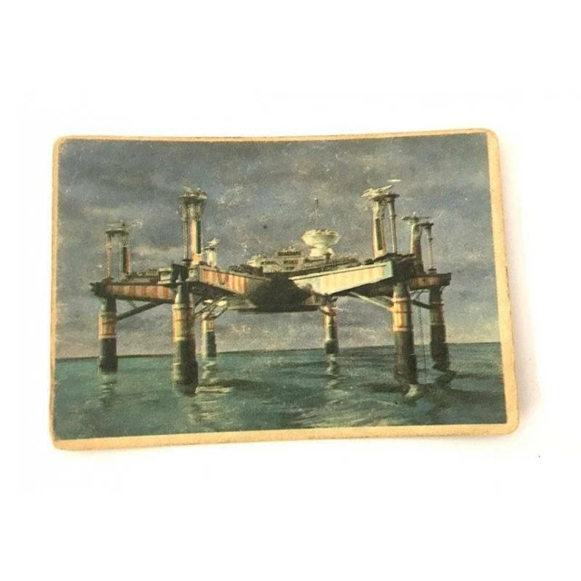 1966 THUNDERBIRDS SOMPORTEX Collector Cards Oil Rig 23 Somportex