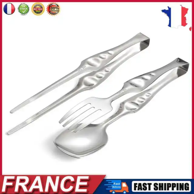 Ice Tongs Food Clip Outdoor Camping Kitchen Utensils Public Spoon / Chopsticks f