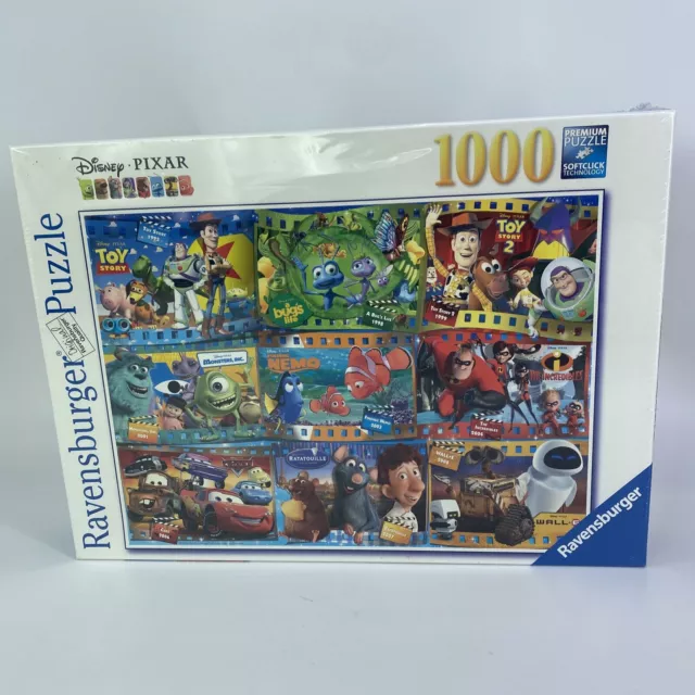 RAVENSBURGER DISNEY PIXAR Movies 1000 Pc Jigsaw Puzzle Toy Story Nemo ...
