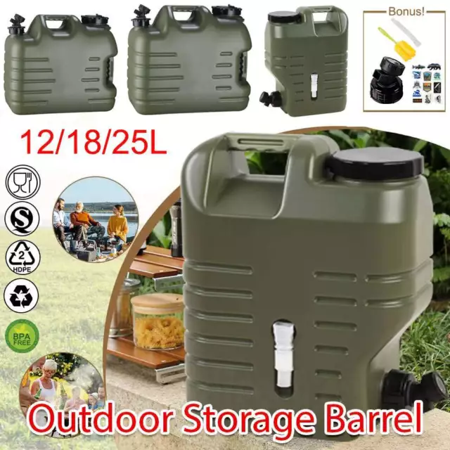 Mountview Water Container Jerry Can Bucket Camping Outdoor Storage Barrel Green