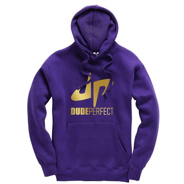 Dude Perfect Kids Hoodie Hooded Sweatshirt YouTube YouTuber (Gold Print)