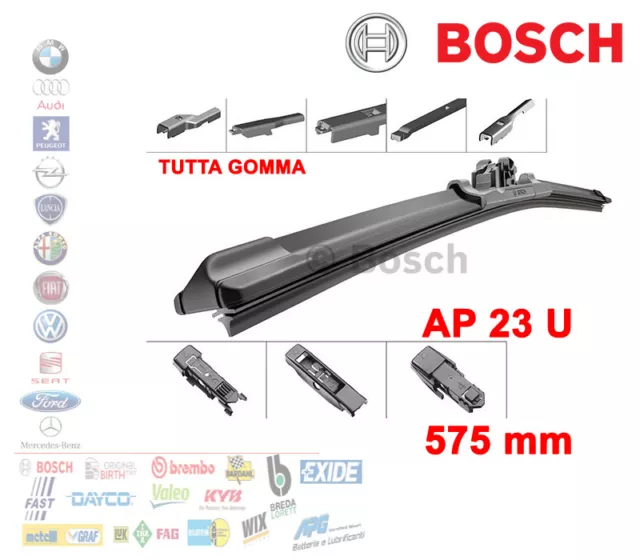 Spazzola Tergicristallo Bosch 3397006836 Aerotwin Plus 57,5 Cm Tutta Gomma Ap23U