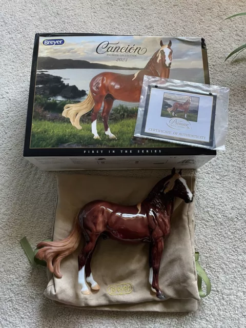 Breyer GLOSSY CANCION Premier Club 2023 with Box Bag COA