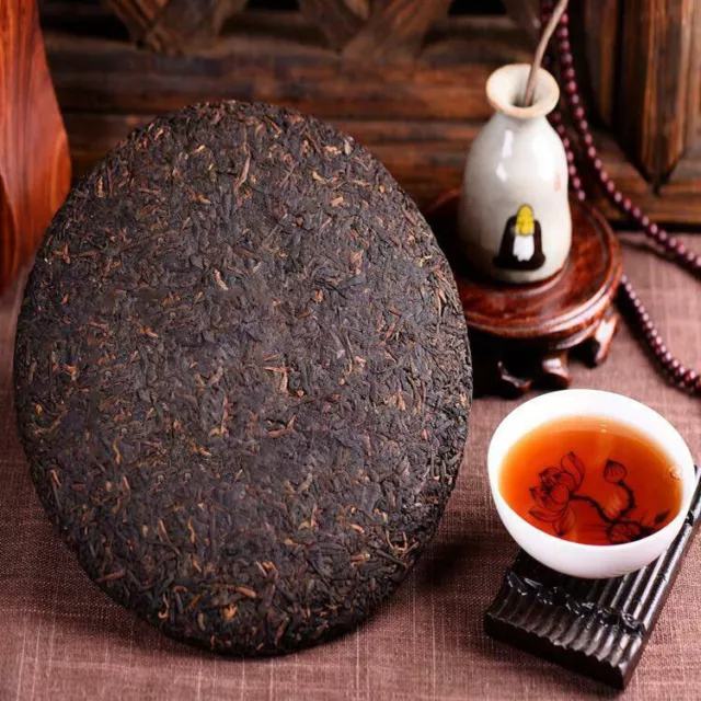 Hochwertiger Puer Tee reif Yunnan Qizi Kuchen Bio alter Baum Pu-Erh Tee gekocht 357g 3