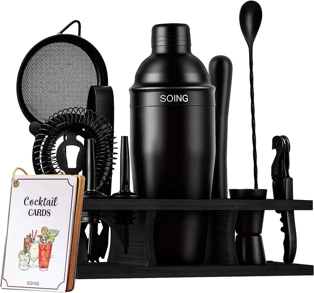 11-Piece Mixology Bartender Kit with StandBar Kit Cocktail Shaker Set All NEW