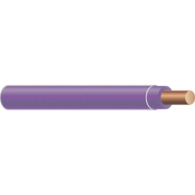 SOUTHWIRE 25333605 Building Wire,10AWG,THHN,Sld,Pur,500ft