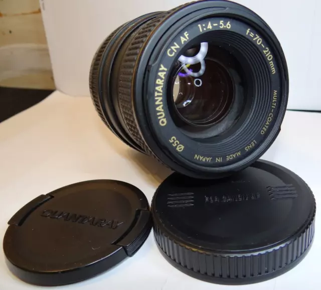 Quantaray  70-210mm 1:4 - 5.6 Multi Coated Lens CN AF For Canon, Made In Japan