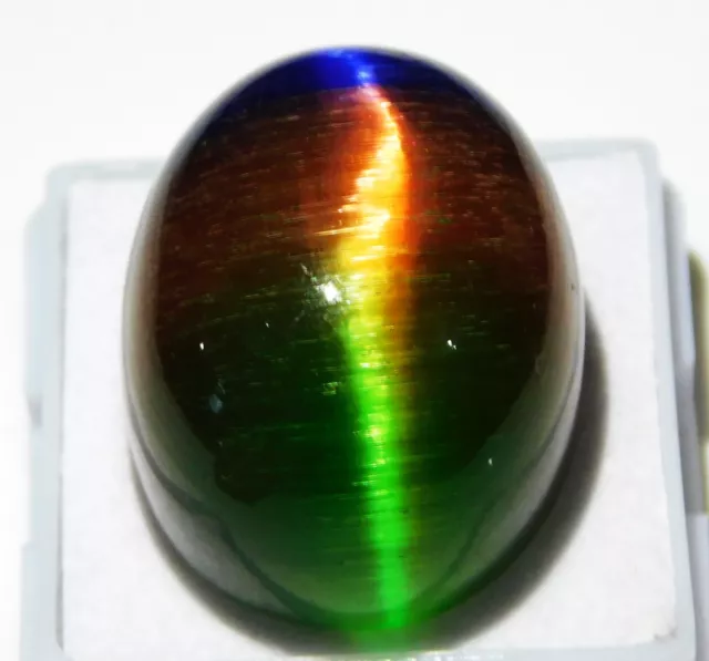 Natural 66.10 Ct Oval Cabochon Chrysoberyl Multi-Color Cats Eye Loose Gemstone