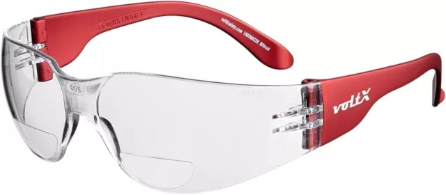 GRAFTER Bifocal Lightweight Reading Safety Glasses CLEAR LENS +1.5 Diop