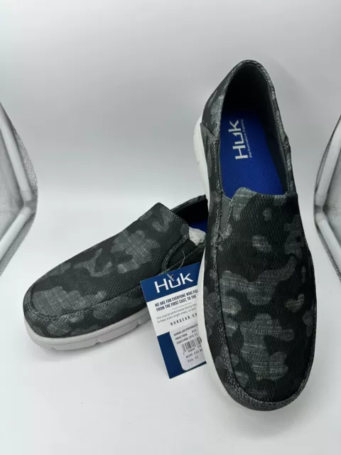 HUK ATTACK FISHING Shoes Mens 10.5 Gray Camo Performance Angler Water  Sneaker $27.49 - PicClick