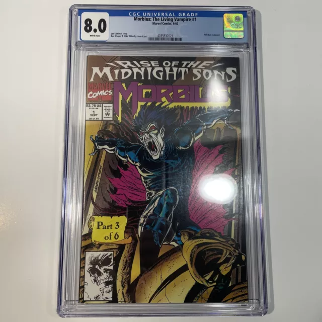 Morbius: The Living Vampire CGC 8.0 Marvel Comics 1992 Rise of the Midnight Sons