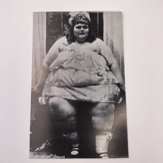 Circus Sideshow Fat Lady Lot of 10 Photo Postcard Alice Dunbar 685 lbs.