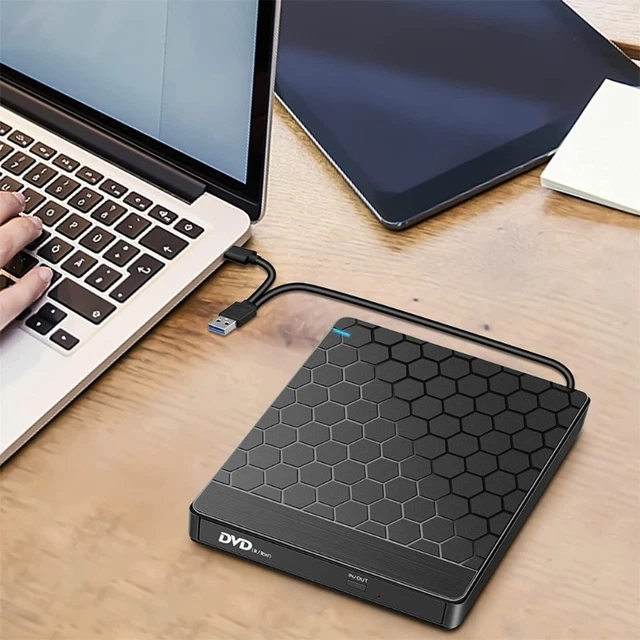 EXTERNAL DVD DRIVE for Laptop 6-IN-1 USB 3.0 Portable DVD Player ...